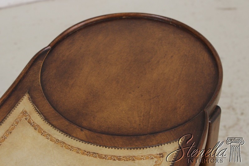 L72148: Pair Of BAKER Three-Tier Leather Top Stands gallery