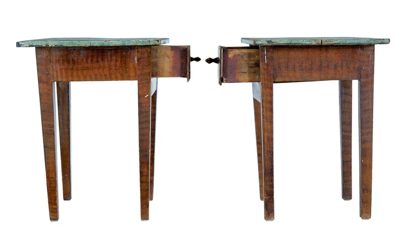 PAIR OF TRADITIONAL PAINTED SWEDISH SIDE TABLES gallery
