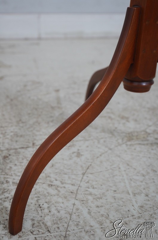 L70080: ELDRED WHEELER Cherry Queen Anne Tea Table Candle Stand gallery