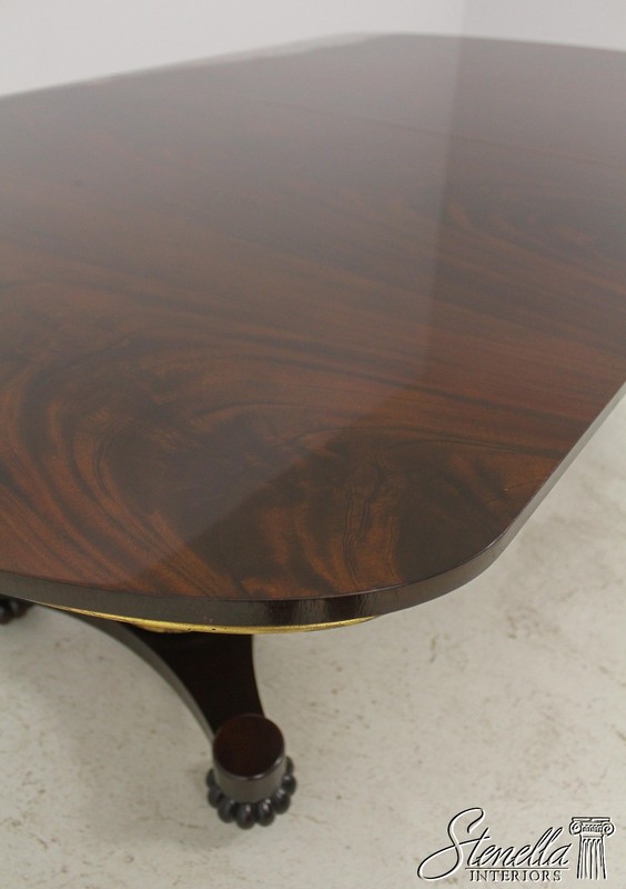 L58218EC: JOHN WIDDICOMB Neoclassical Mahogany Dining Room Table gallery