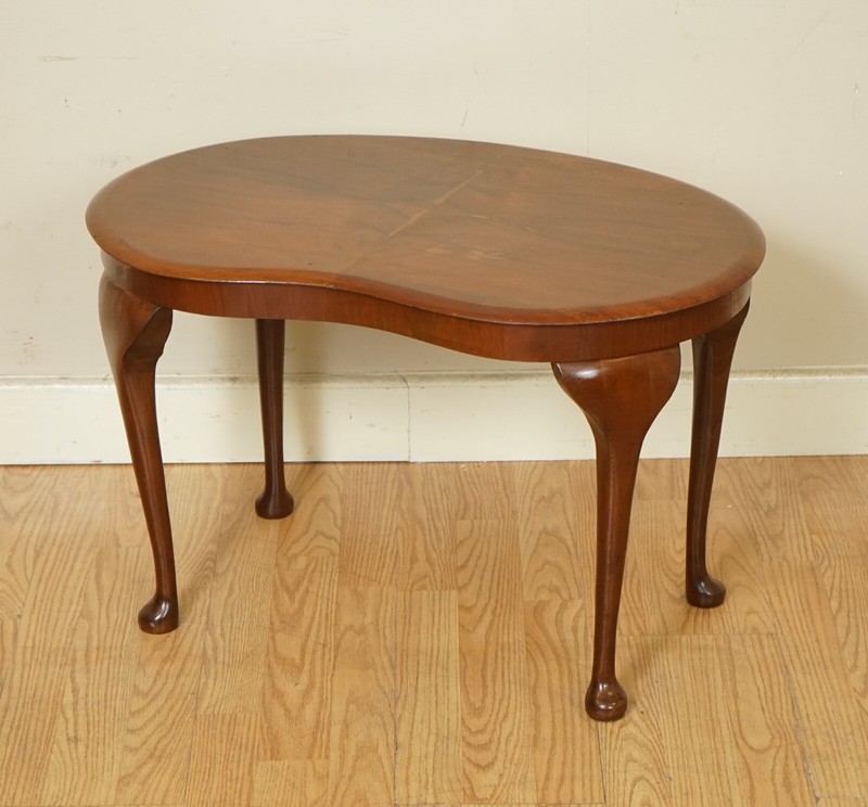 GORGEOUS KIDNEY ART DECO HARDWOOD SIDE END PLANT TABLE gallery