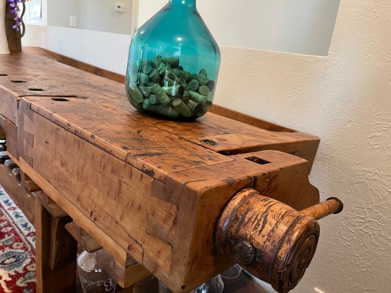 Vintage Custom Italian Carpenters Workbench gallery