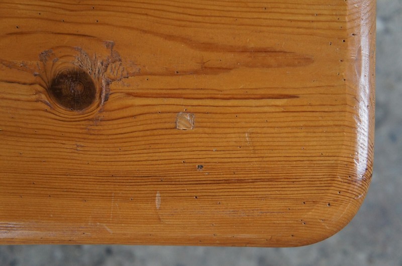 Vintage Painted Pine Distressed Farmhouse Rustic Country Coffee Cocktail Table gallery