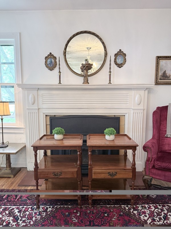 Vintage Pair Of Carl Bissman Walnut End tables/night Stands gallery