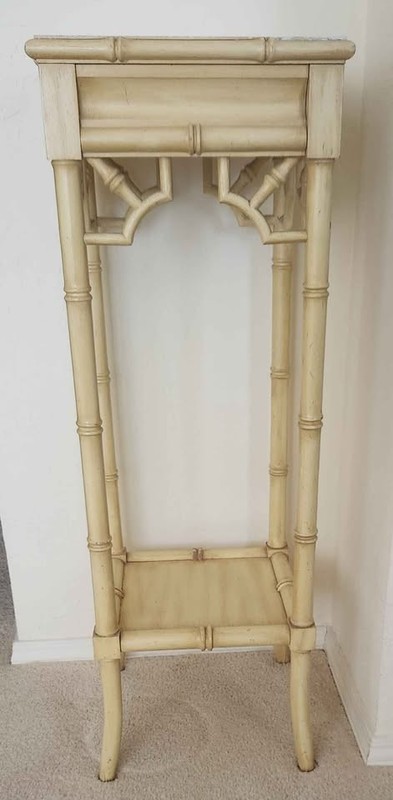 Vintage Thomasville Allegro Faux Bamboo Plant Stand