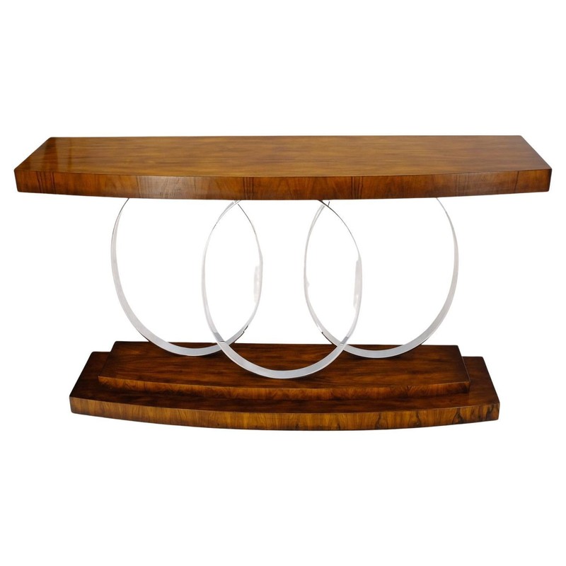 Mid-Century Modern Style Rosewood Console Table by John Richard