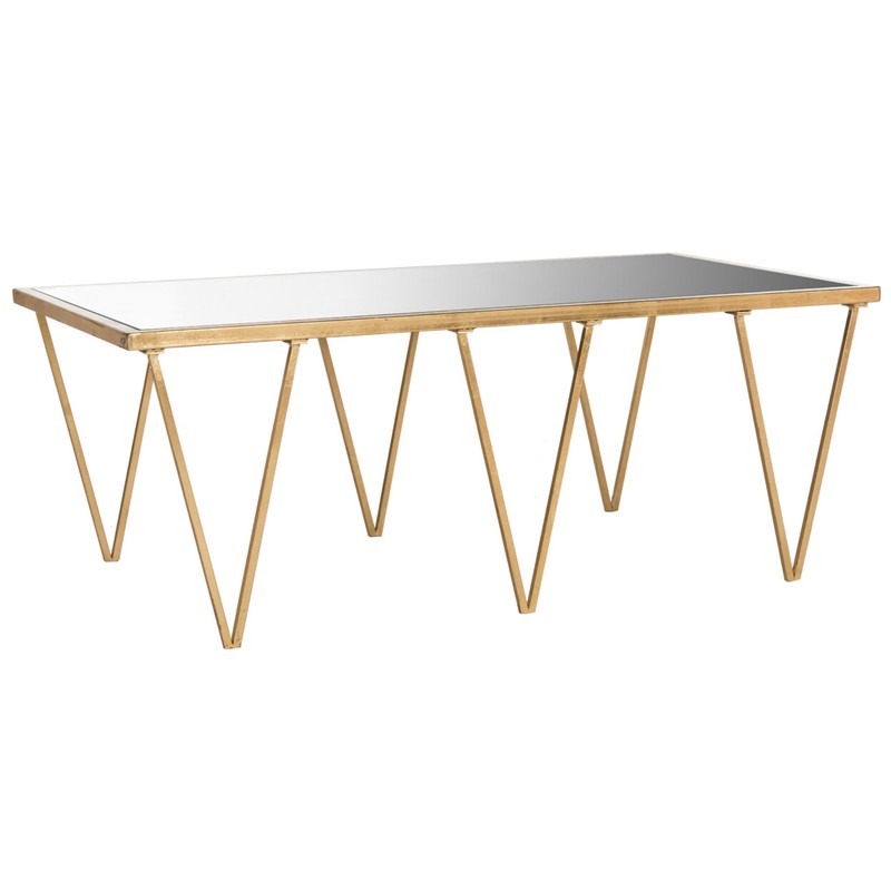 SAFAVIEH Arlene Coffee Table | Gold / Mirror | gallery