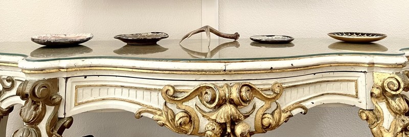 19th Century Antique French Large Scale Console Table gallery