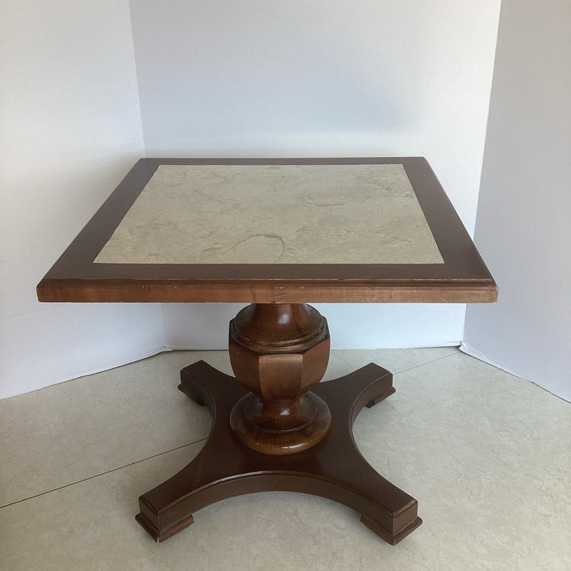 Vintage/Mid Century Mersman Wood & Formica Accent End Side Table- USA