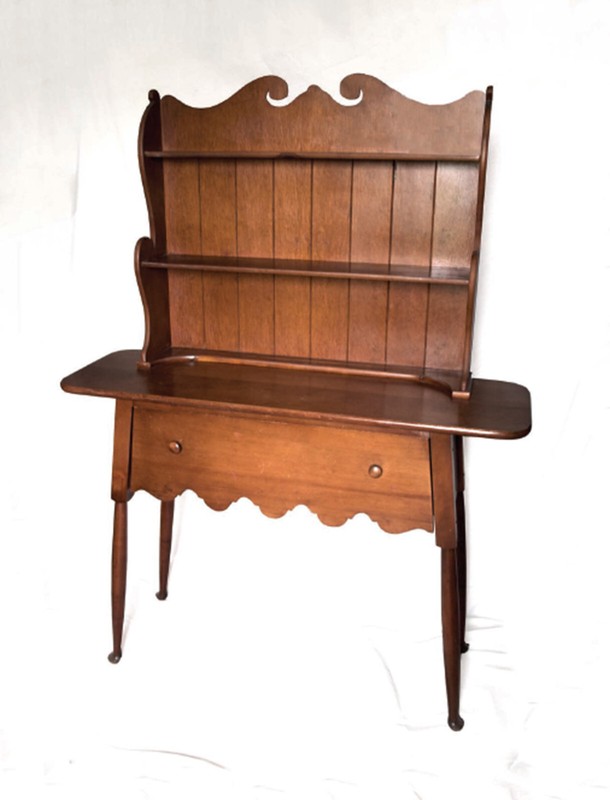 Henry T. Cushman Authentic Reproduction Cabinet with Welsh Top c. 1931