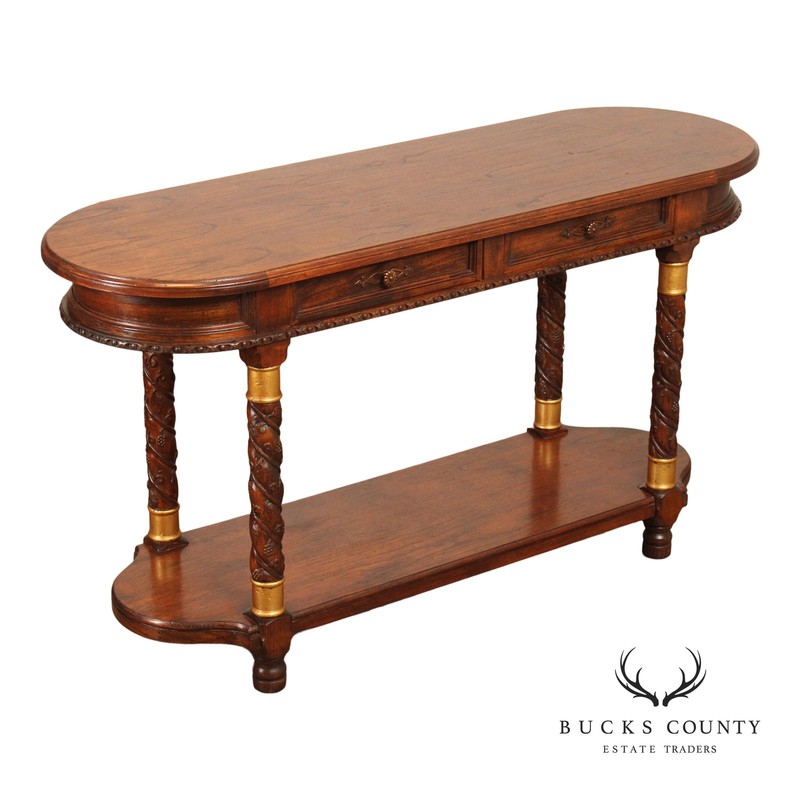 Continental Style Narrow Console Table or Server