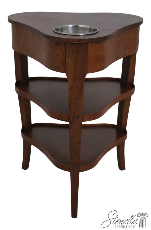 69514: BAKER Walnut 3 Tier Wine Table