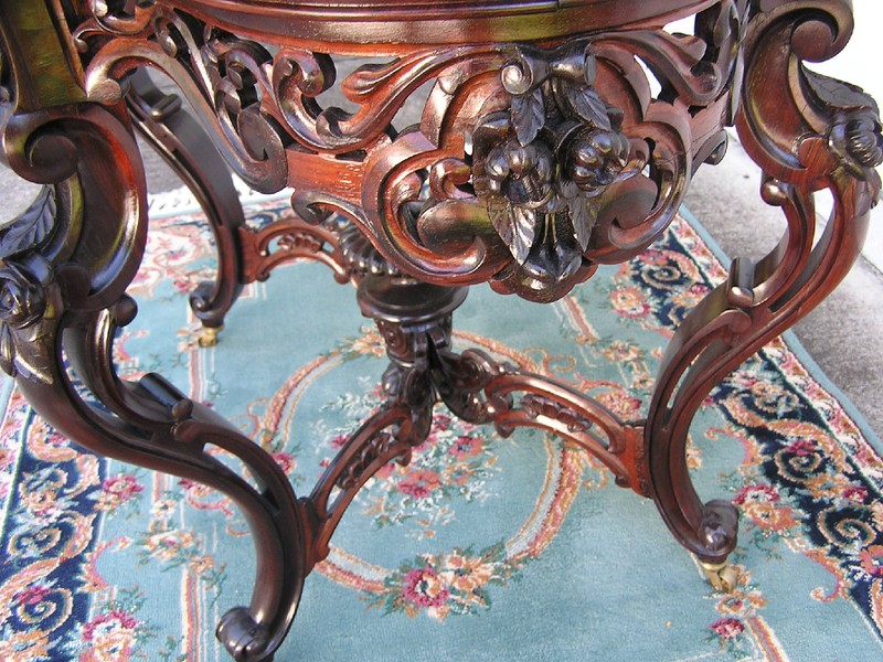 BEAUTIFUL VICTORIAN LAMINATED ROSEWOOD MEEKS CENTER TABLE gallery