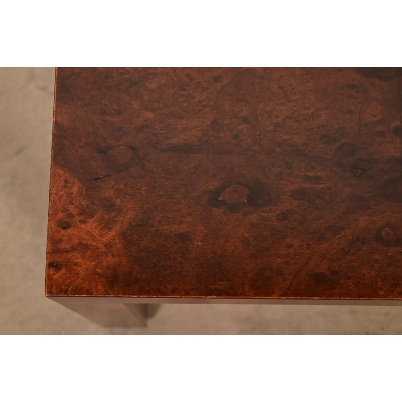 Paul Evans for Directional Mid-Century Modern Burl Wood Parsons Side Table, 1960 gallery