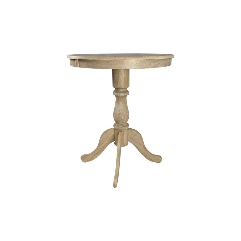 Fairview 30" Round Pedestal Bar Table - Natural Driftwood gallery
