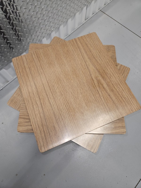 Vintage 1960s Mid-Century Modern Formica & Wood Set of 3 Nesting Tables MCM gallery