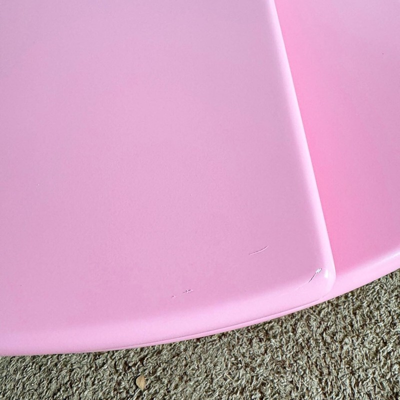 Postmodern Pink Hemi Circular Swivel Top Coffee Table gallery
