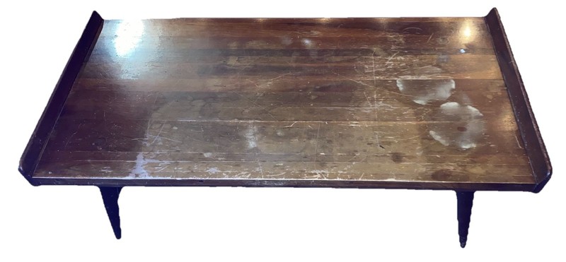 Willett 1957 Solid Cherry Transistional mid century coffee table MCM