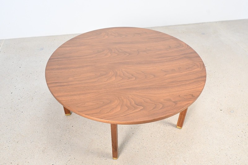 Mid-Century Modern Walnut Coffee Table by Edward Wormley for Dunbar gallery