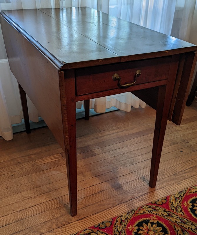 Antique 1690’s Hand Made Drop Leaf Table Philadelphia