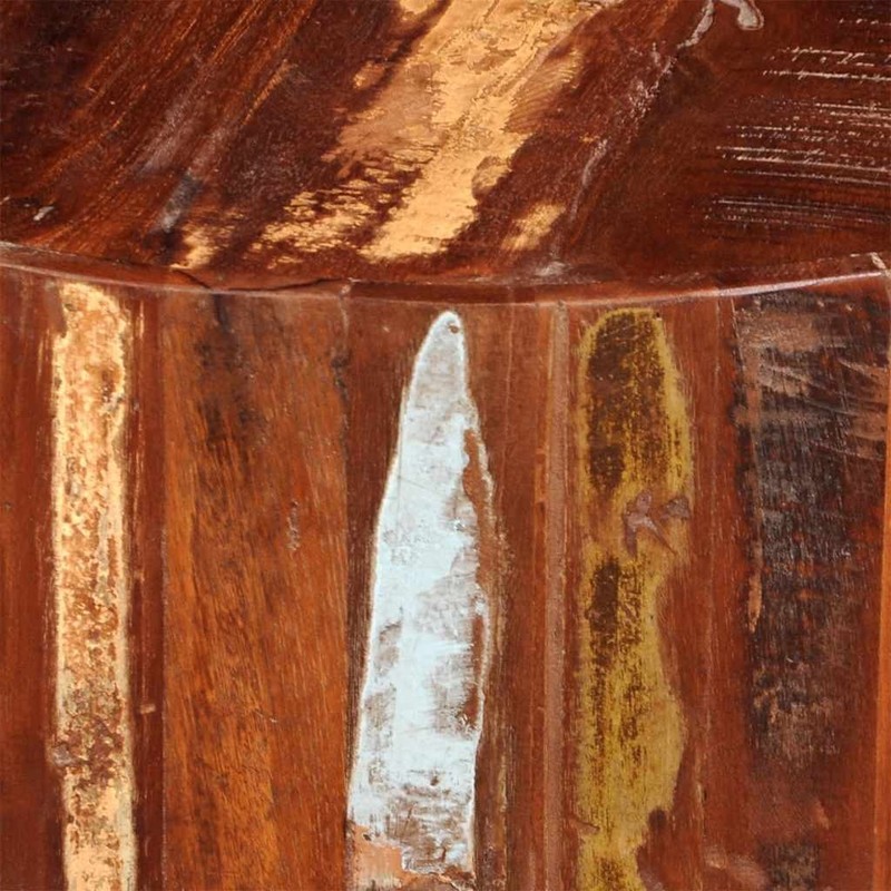 vidaXL Coffee Table, Handmade, 27.6''Φx15.0'', Solid Reclaimed Wood, Multicolor gallery