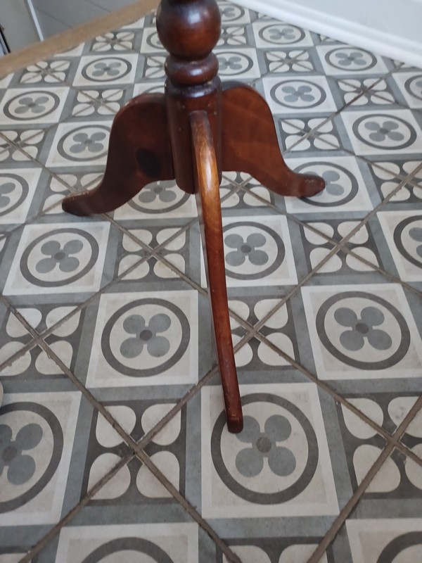 Mid Century Wooden Lectern w/ Storage Tripod Pedestal 41x13x22" gallery