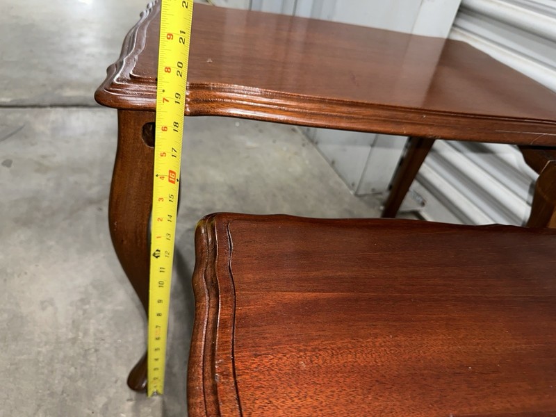 Two Antique French Coffee Side Tables gallery