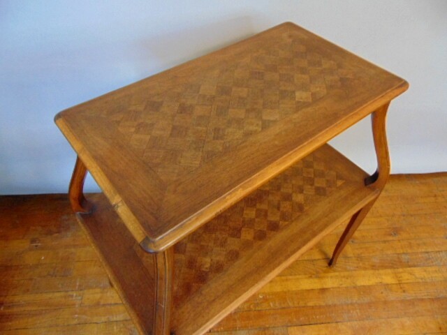 Vintage Antique Two Level Dinning Area Side Table gallery