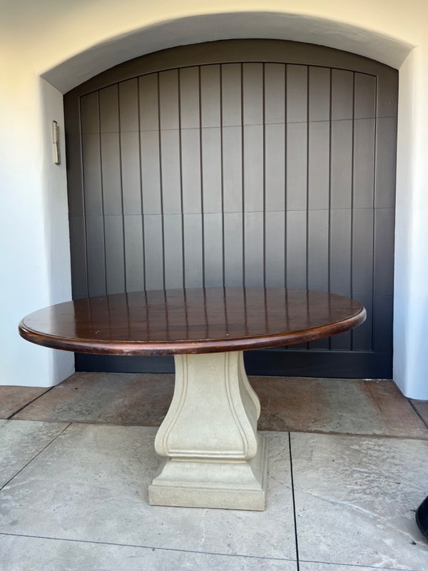 Vintage 54” Spanish Round Dining Table
