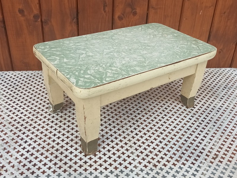 Flower Bench Art Deco Vintage Flower Table Retro Flower Stand Stool Bauhaus
