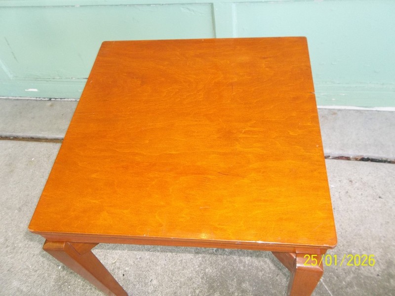 Rare Vintage Mid Century Modern Universal Woodcrafters Inc. Rotating Top Table