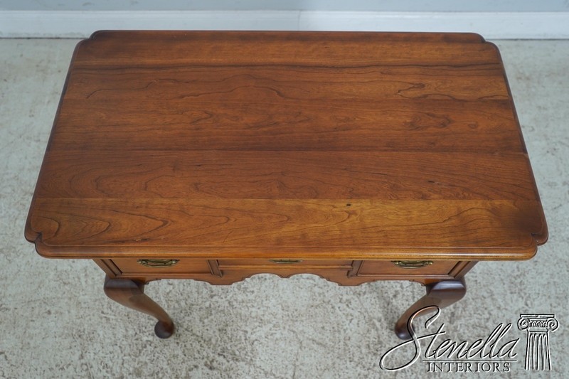 61805: STICKLEY Queen Anne Cherry Lowboy Dressing Table gallery