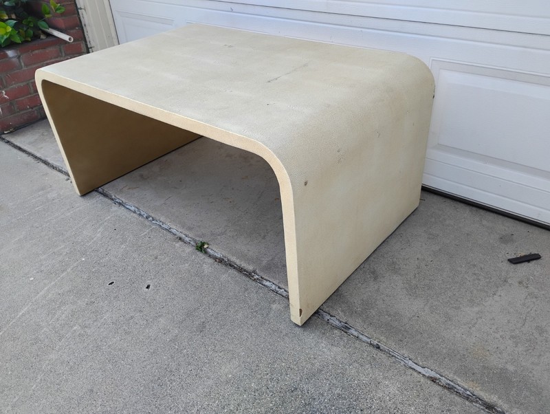 Rare Vintage In The Style Karl Springer 1980 Shagreen Table gallery