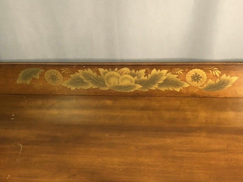 Lambert Hitchcock Federal Style Two Drawer Wood Writing Desk Mid 20th Century gallery