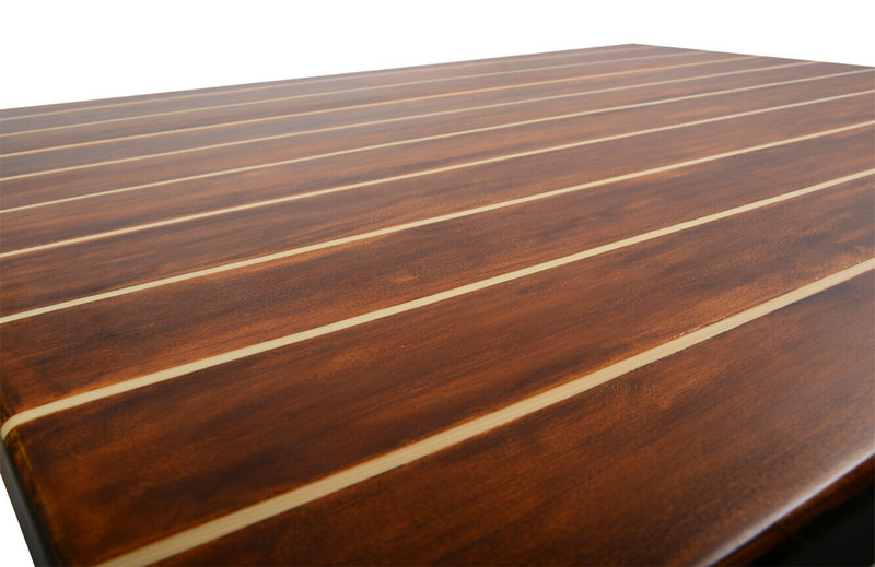 Nautical Dining & Kitchen Table 40" Cedar Wood Chris Craft Deck Style Furniture gallery