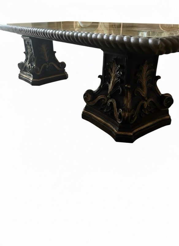 VTG 60s Eglomise Neoclassical Classic Italian Style Coffee Table Baroque Rococo gallery