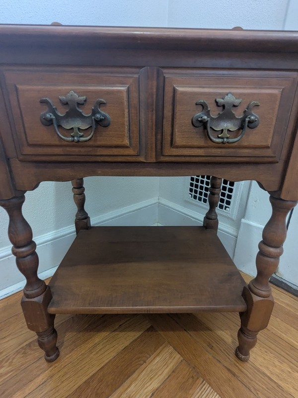 Vintage Antique Heywood Wakefield Maple Wood Night Stand /Cinnamon 29800 OBO gallery