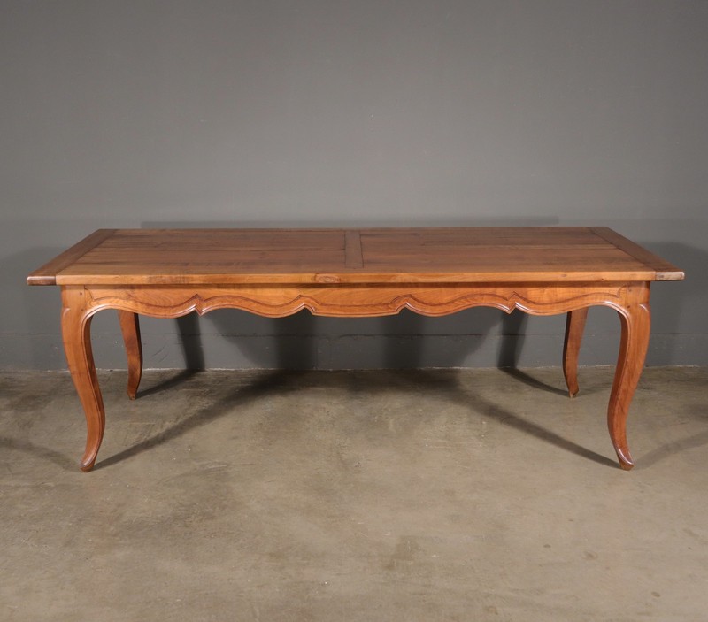 Vintage French Provencal Farm Table/Desk/Dining Table in Solid Cherry Wood gallery