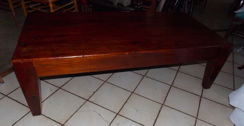 Early Solid Walnut Hand Hewn Pegged Coffee Table (CT-159) gallery
