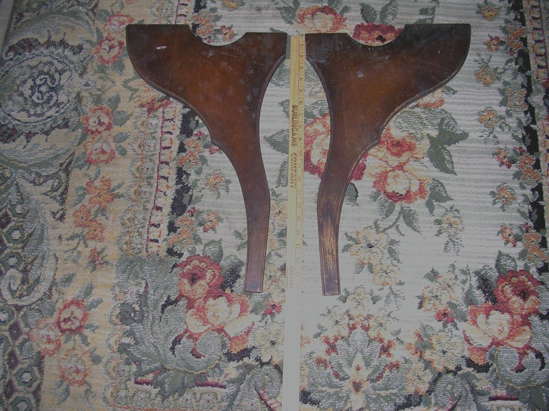 2 – ANTIQUE BUTTERFLY DROP LEAF TABLE WINGS, ORIGINAL 20″TALL, ABOUT 1900’s