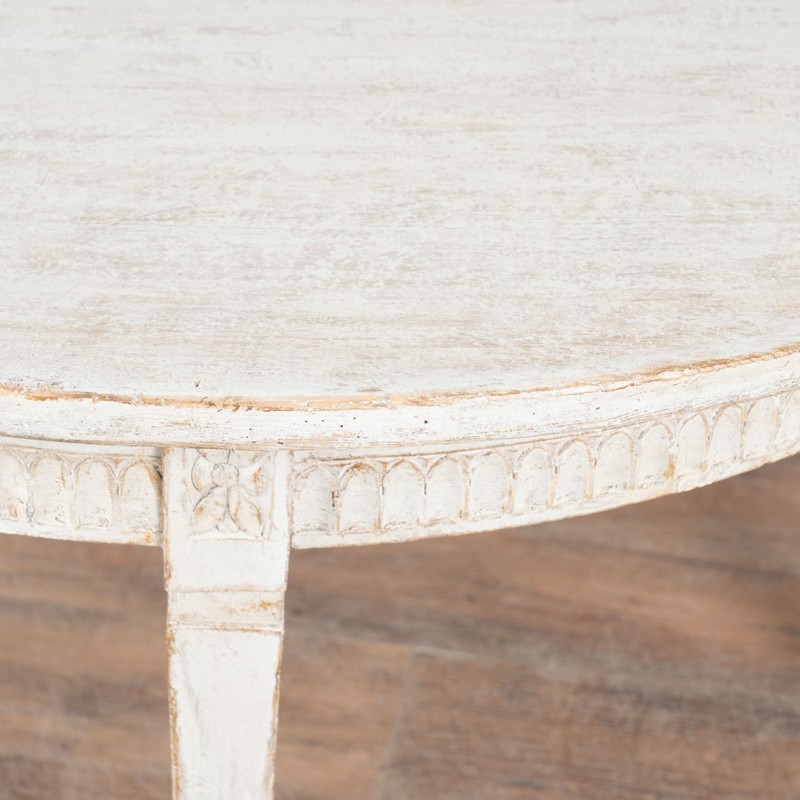 19th Century Swedish White Demi Lune Console Tables gallery