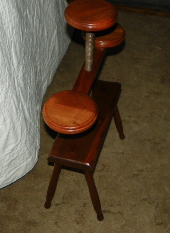 Solid Walnut Adjustable Plant Stand (PS67) gallery