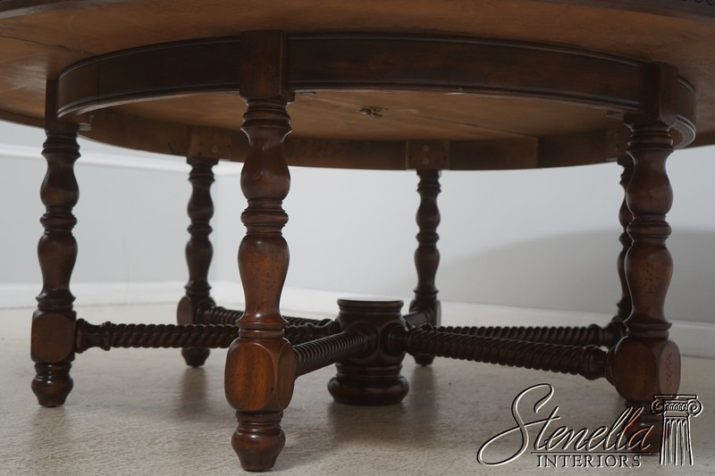 L72321: Large Round Barley Twist Mahogany Dining Table gallery