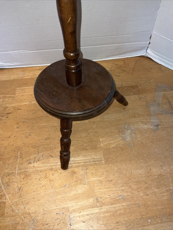 Vintage Wood Tripod Display Fern / Plant Stand Taiwan gallery