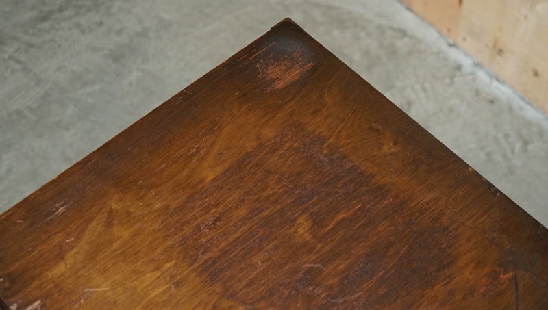 EX MOD CIRCA 1950 MID CENTURY MODERN ENGLISH BEECH SIDE END LAMP WINE TABLE gallery