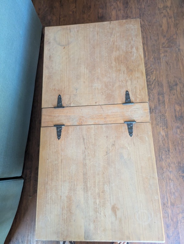 Vintage Pier One Farmhouse Coffee Table with Interior Storage gallery