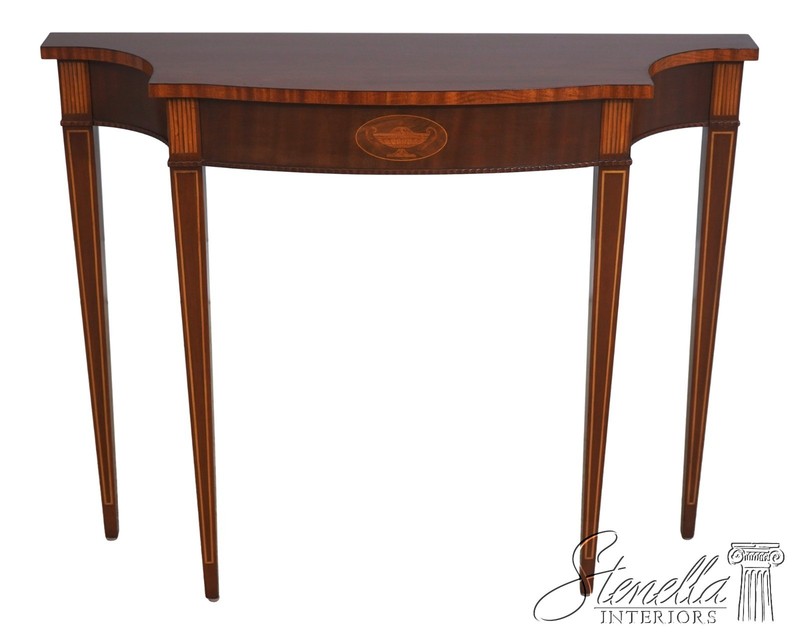 L73241: COUNCILL CRAFTSMEN Inlaid Mahogany Console Table
