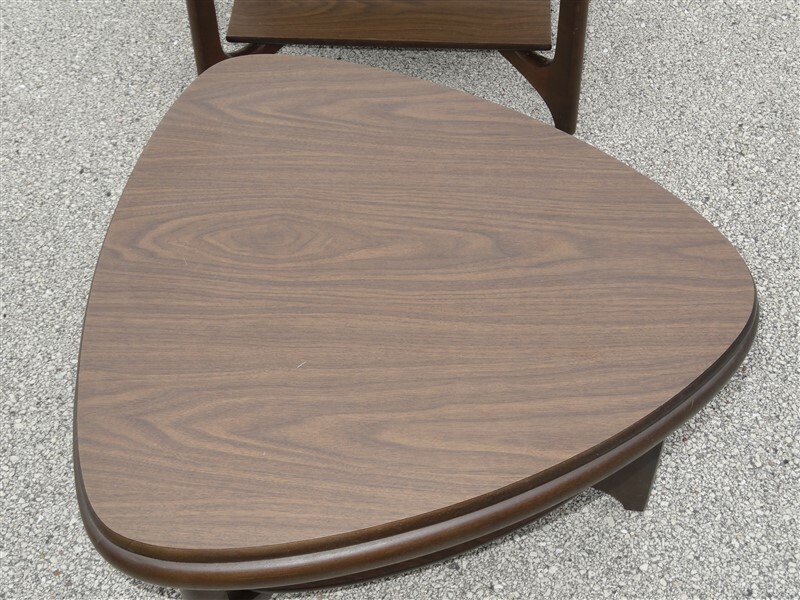 Pair Vintage Danish Modern Mid-Century Pearsall ERA End Tables gallery
