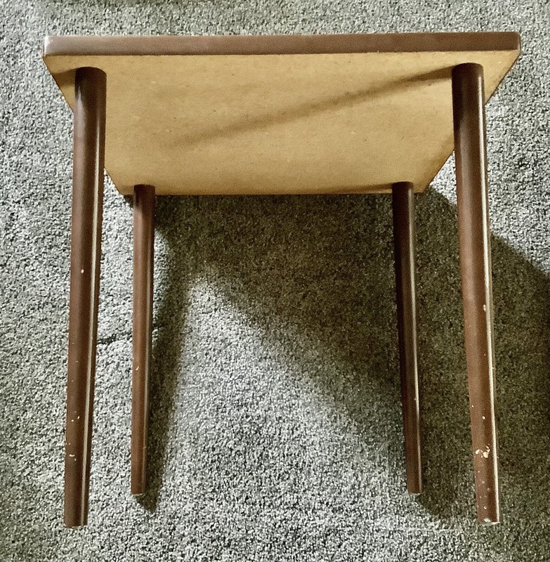 Mid Century Modern Retro Formica ( Marble Look) Stacking Side Tables gallery