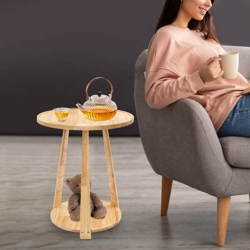 Small Round Side Table, Side Table for Small Spaces, Modern Couch End Table gallery